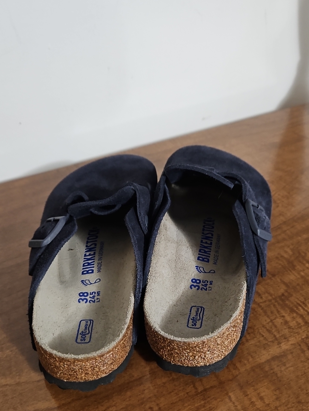 NWT Birkenstock Boston Suede Leather Clog Size 38 Regular/Wide - Picture 3 of 7